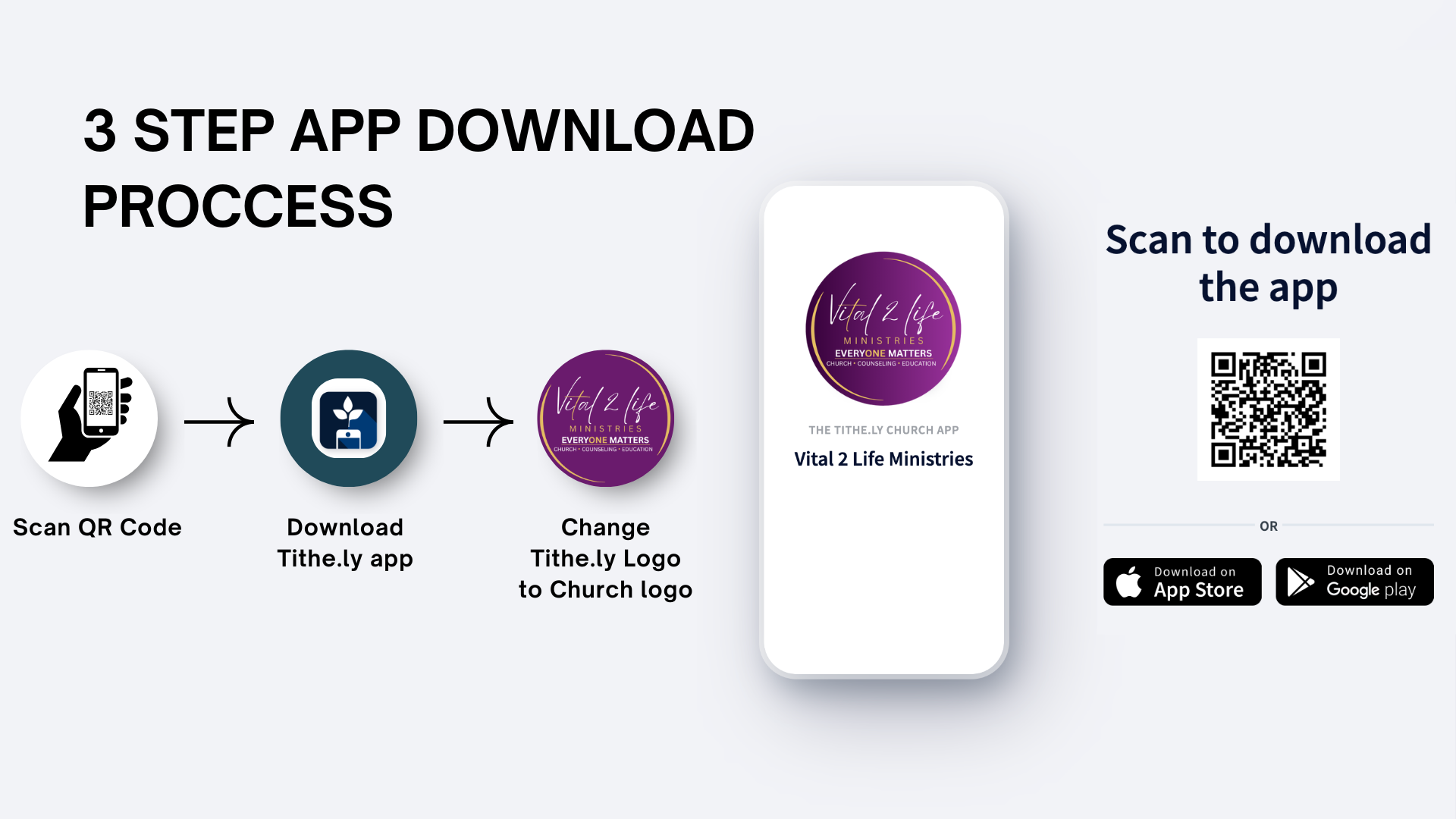 3 Step App Download Proccess